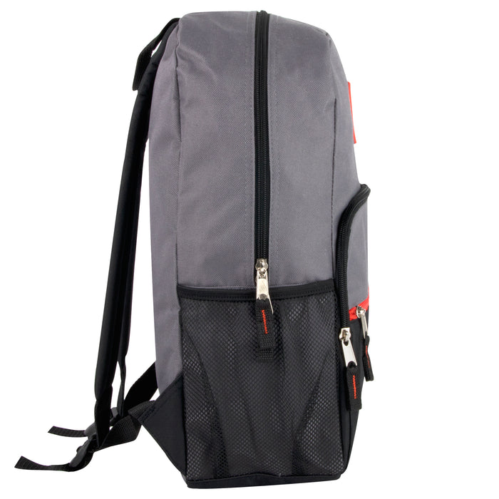 17-Inch Colorblock Backpack - 3 Colors