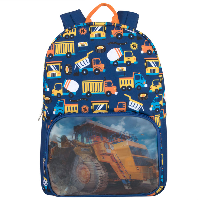 17-inch Picture Changing Lenticular Construction Backpack - BagsInBulk.com