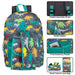 3 In 1 17 Inch Dino Themed Backpack With Lunch Bag & Pencil Case - BagsInBulk.com