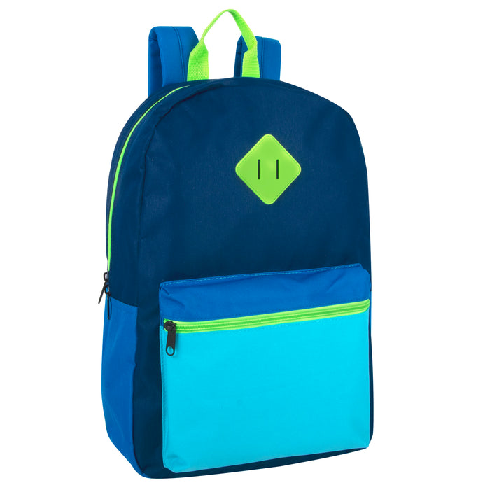 17-Inch Color Block Backpack - Boys