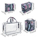 Clear Cosmetic Traveling Case With 3 Cosmetic Bags & Pouch - BagsInBulk.com