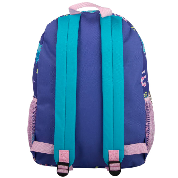 16 Inch 2 In 1 Backpack With Match Lunch Bag - Dinosaur Print (Girls) - BagsInBulk.com