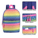 17-Inch Printed Backpack - Hearts - BagsInBulk.com