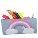 17-Inch Printed Rainbow Backpack With Matching Pencil Case - BagsInBulk.com