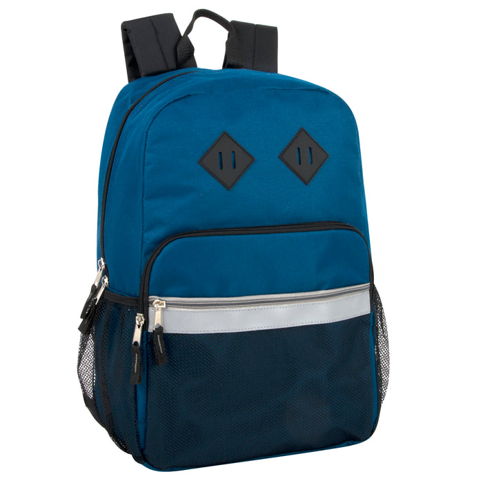 Wholesale 18 Inch Reflective Backpack - 3 Colors - BagsInBulk.com