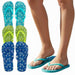 Women's Printed Flip Flops - Floral Print - BagsInBulk.com