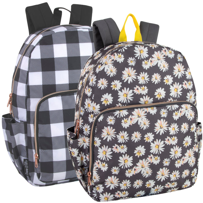 17 Inch Vynl Printed Backpack - 2 Prints - BagsInBulk.com