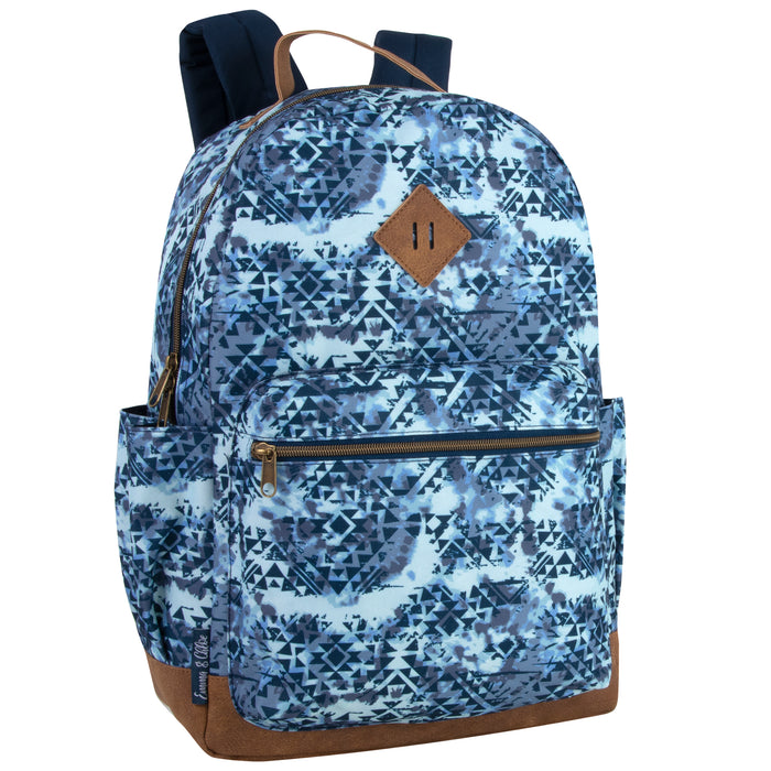 17-Inch Printed Vynl Bottom Backpack - 2 Prints - BagsInBulk.com