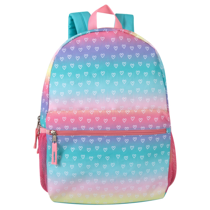 17-Inch Kids Heart Printed Children's Backpack