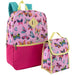 16 Inch 2 In 1 Backpack With Match Lunch Bag - 4 Assorted Prints - BagsInBulk.com