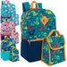16 Inch 2 In 1 Backpack With Match Lunch Bag - 4 Assorted Prints - BagsInBulk.com