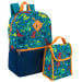 16 Inch 2 In 1 Backpack With Match Lunch Bag - 4 Assorted Prints - BagsInBulk.com