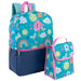16 Inch 2 In 1 Backpack With Match Lunch Bag - 4 Assorted Prints - BagsInBulk.com