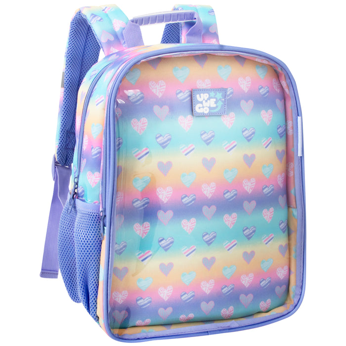 Toddler Printed Backpack w Large Front Clear Pocket - BagsInBulk.com