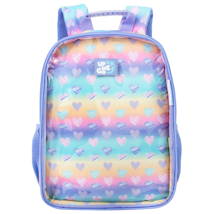 Toddler Printed Backpack w Large Front Clear Pocket - BagsInBulk.com