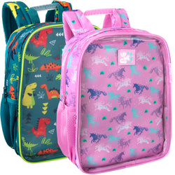 Toddler Printed Backpack w Large Front Clear Pocket - BagsInBulk.com