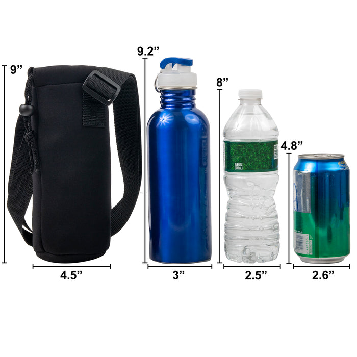 Trailmaker Neoprene Insulated Water Bottle With Strap - BagsInBulk.com