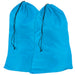 Wholesale Drawstring Laundry Bag Blue - 2 Pack - BagsInBulk.com