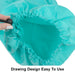 Wholesale Drawstring Laundry Bag Turquoise - 2 Pack - BagsInBulk.com
