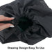 Wholesale Drawstring Laundry Bag Black - 2 Pack - BagsInBulk.com