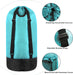 Wholesale Laundry Bag Backpack with Front Mesh Pocket - Turquoise - BagsInBulk.com