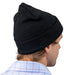 Adult Winter Knit Hat Beanie – Black Only - BagsInBulk.com