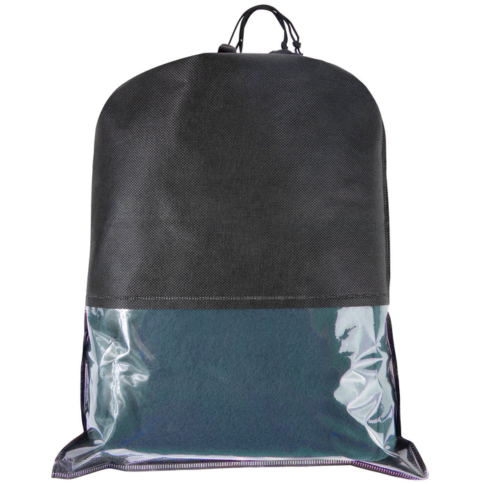 Wholesale Drawstring Ditty Bag With Clear Window - BagsInBulk.com