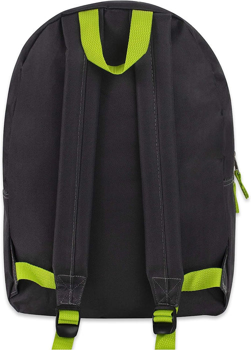 Wholesale Trailmaker Classic 17 Inch Backpack - Grey - BagsInBulk.com