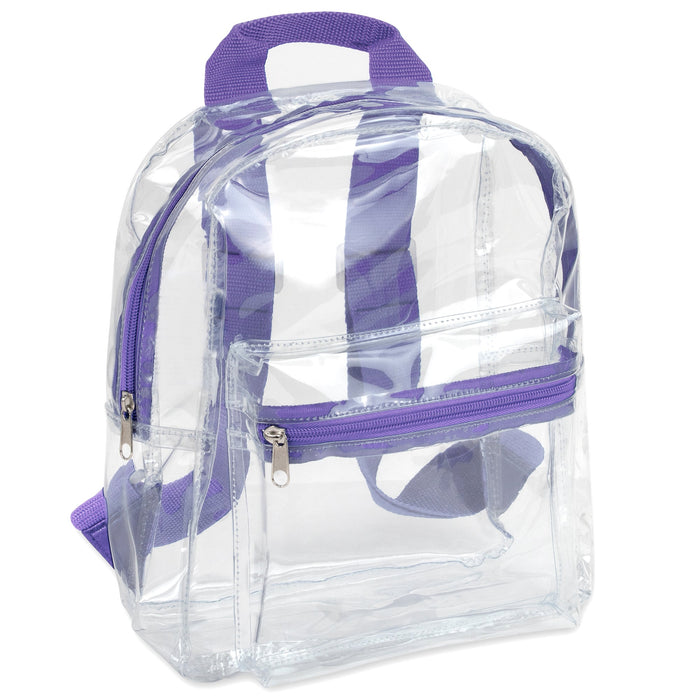 Trailmaker Mini Backpack Clear - Purple - BagsInBulk.com