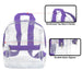 Trailmaker Mini Backpack Clear - Purple - BagsInBulk.com