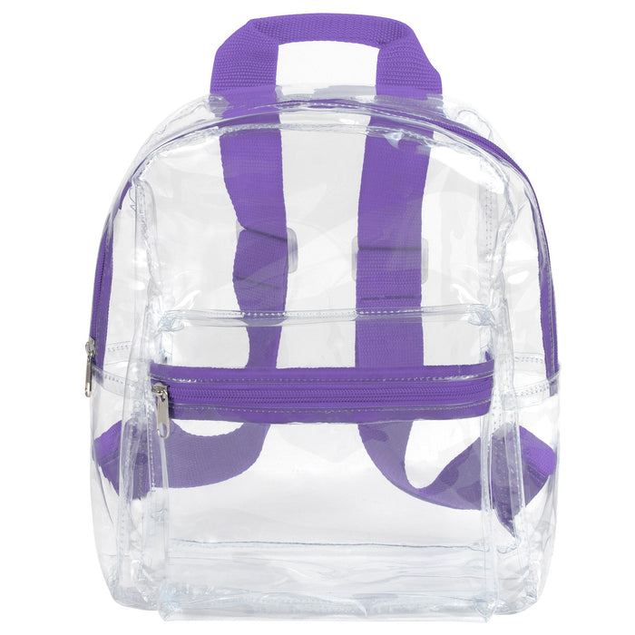 Trailmaker Mini Backpack Clear - Purple - BagsInBulk.com