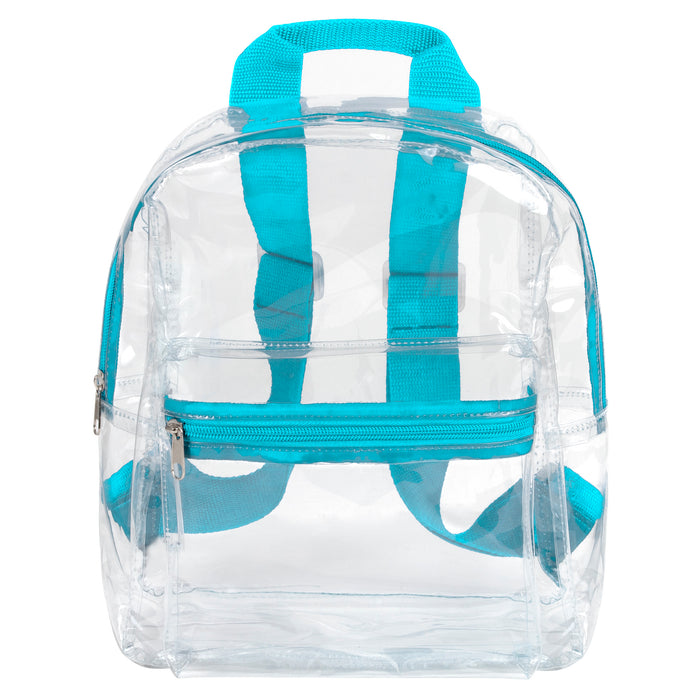 Trailmaker Clear Mini Backpack - Aqua - BagsInBulk.com