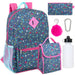 6 In 1 Themed 16 Inch Backpack With Lunch Bag, Water Bottle, Clip, Key Chain & Pencil Case - BagsInBulk.com