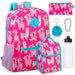 6 In 1 Themed 16 Inch Backpack With Lunch Bag, Water Bottle, Clip, Key Chain & Pencil Case - BagsInBulk.com