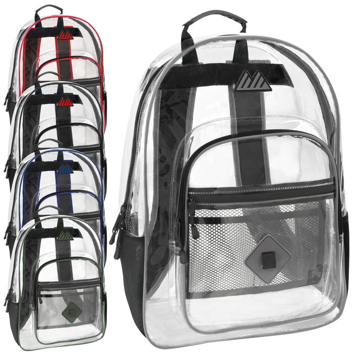 18-Inch Summit Ridge Clear Backpack - BagsInBulk.com