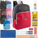 15-inch Backpack with 12-Piece School Supplies Kit - 8 Colors - BagsInBulk.com