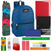 17" Classic Backpack with 20-Piece School Supply Kit - 6 Colors - BagsInBulk.com