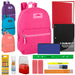 17-Inch Classic Backpack with 20-Piece School Supply Kit - Girls Colors - BagsInBulk.com