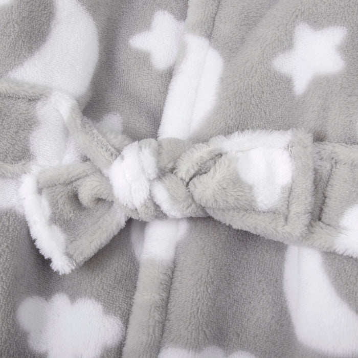 Cloudy Sky Toddler Robe - Grey