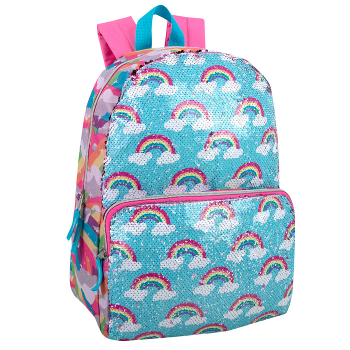 17-inch Rainbow Sequin Backpack