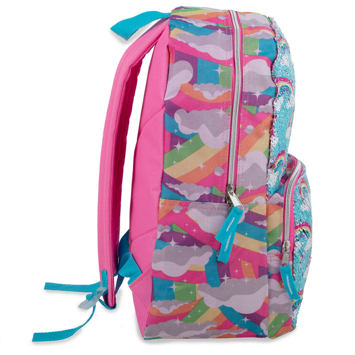 17-inch Rainbow Sequin Backpack