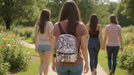 Mini Backpack 10 Inch Snake Skin Vinyl With Front Zipper Pocket - BagsInBulk.com