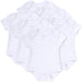 Baby Bodysuit 6-Pack - White Only - BagsInBulk.com