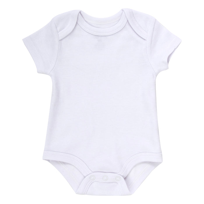 Baby Bodysuit 6-Pack - White Only - BagsInBulk.com