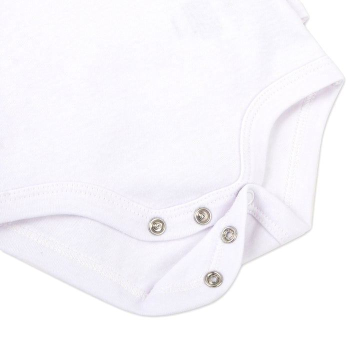 Baby's Bodysuit White - 6 Pack - BagsInBulk.com