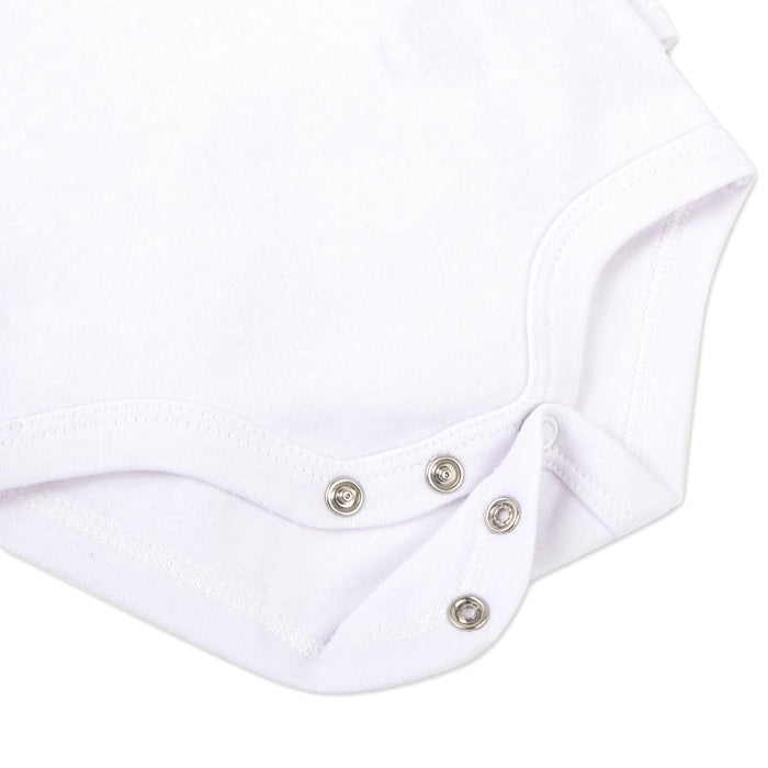 Baby Bodysuit 6-Pack - White Only - BagsInBulk.com