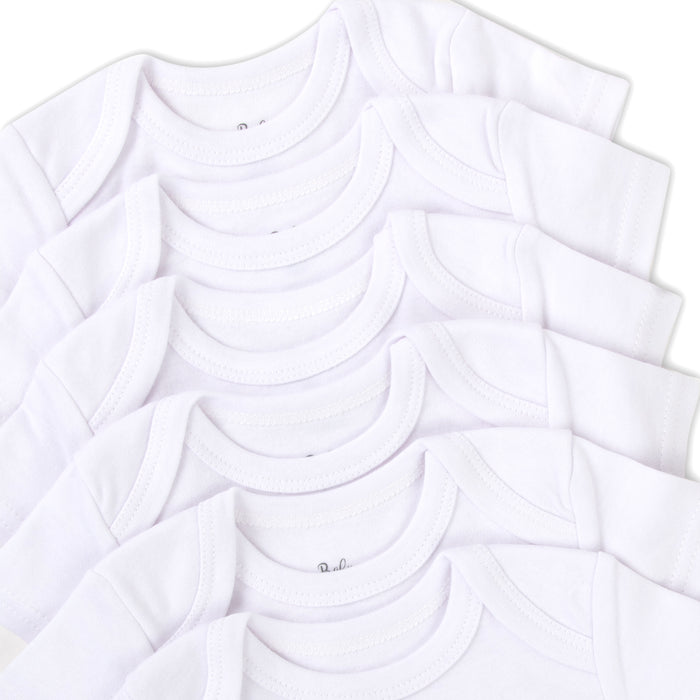 Baby's Bodysuit White - 6 Pack - BagsInBulk.com