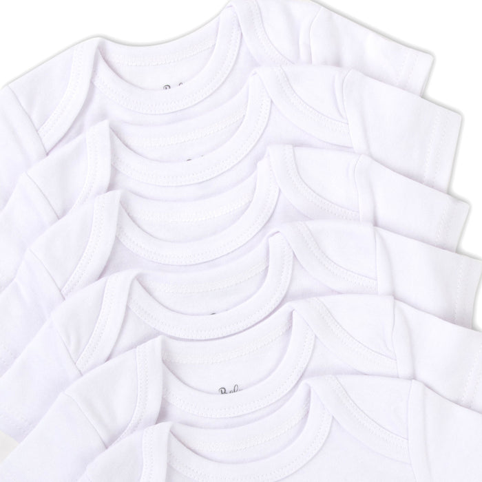 Baby Bodysuit 6-Pack - White Only - BagsInBulk.com