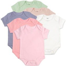 Baby's Bodysuit Girls - 6 Pack - BagsInBulk.com