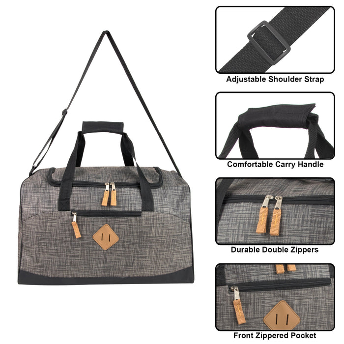 Wholesale Trailmaker 20 Inch Grey Heather Duffle Bag - 